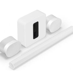 Sonos Ultimate Immersive Set with Arc Ultra Includes Sonos Arc Ultra Dolby Atmos® sound bar, Sub 4, and two Sonos Era 300s (White) Brand New Sealed in