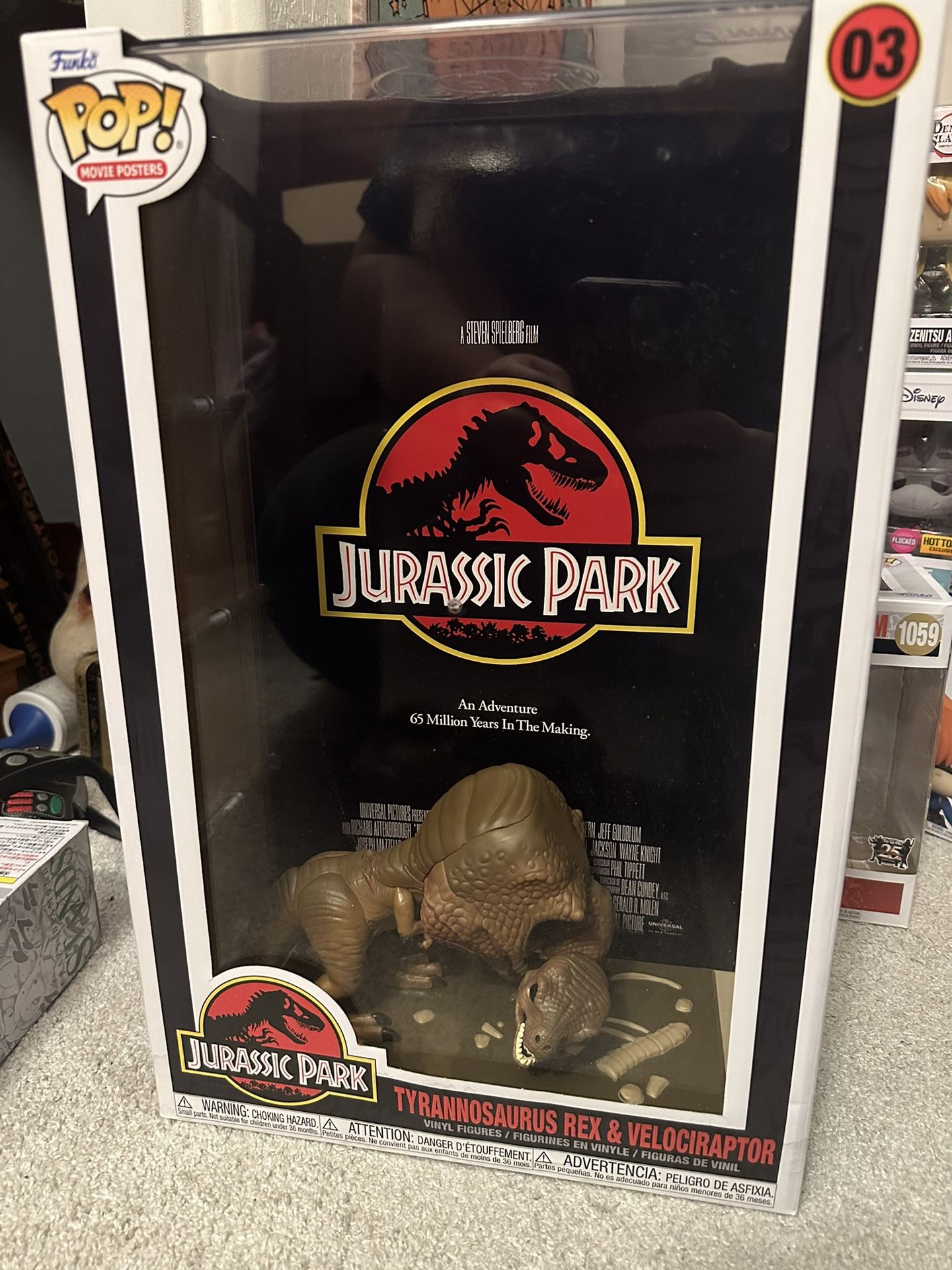 Tyrannosaurus Rex And Velociraptor Funk Pop