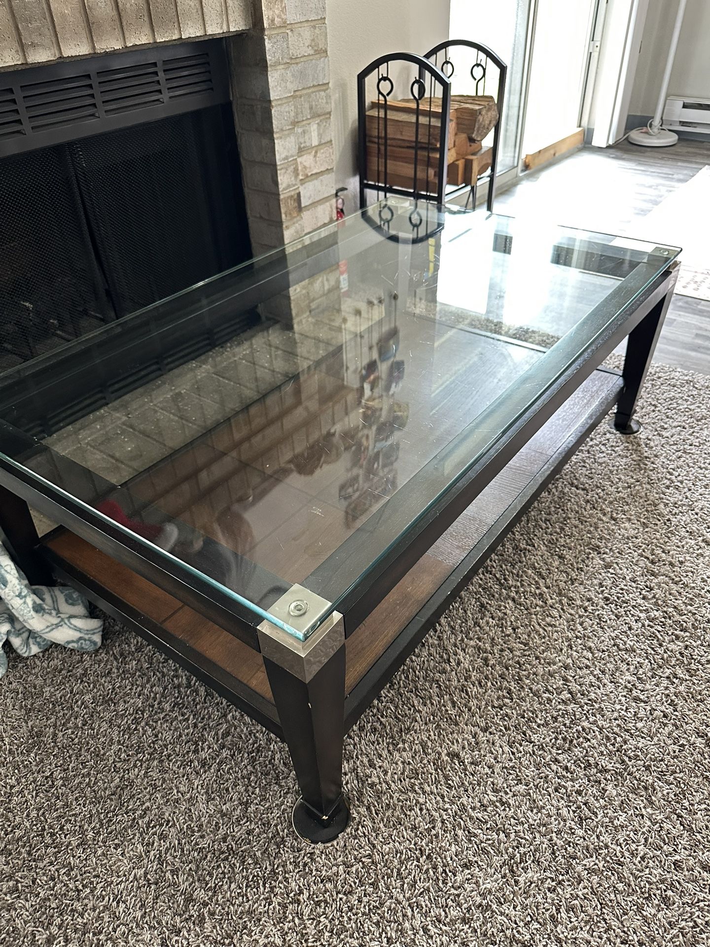 Glass Top Coffee Table