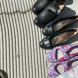 Boots And Shoes, Size 4 1/2 To 6 1/2 Approximately