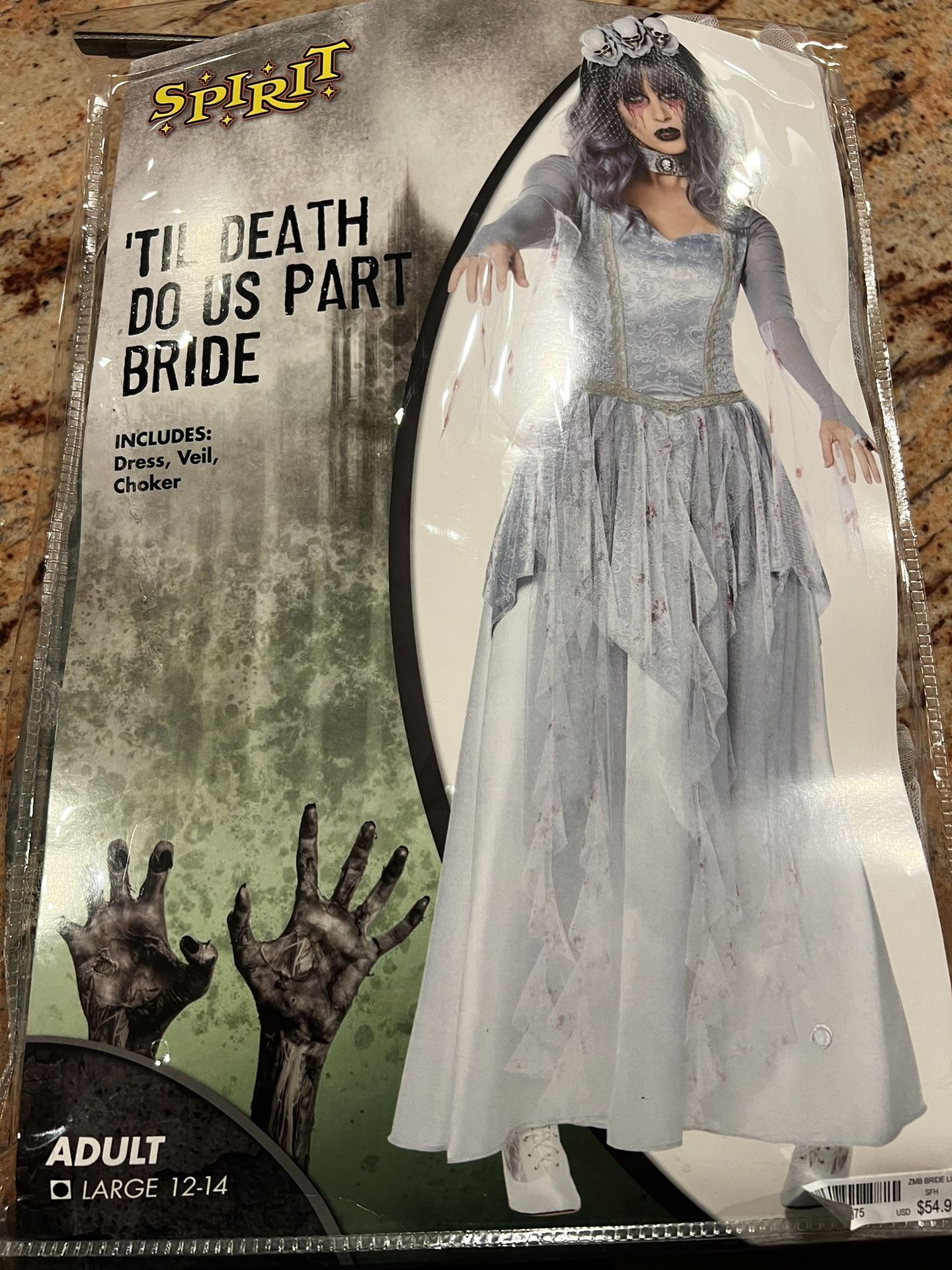 Zombie Bride Halloween Costume 