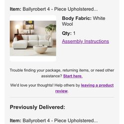 Sectional Couch from Wayfair