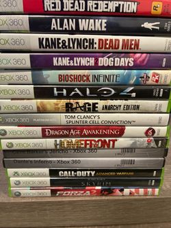 15 Xbox 360 games $100