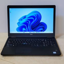 Dell Precision Laptop, 15.6" FHD 1080P, Intel Core VPro i5,SSD, USB-C ,HDMI, Windows 11 Pro - Excellent Condition -Very  Fast and Durable 