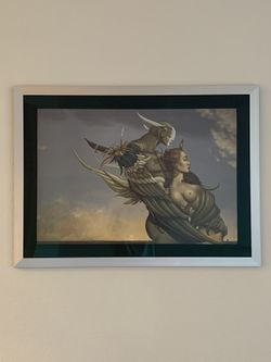 Custom framed Michael Parkes giclée print - “Diamond Warrior”