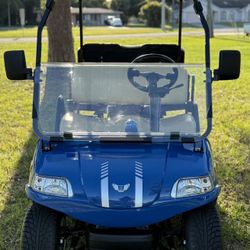 blue 2020 Club Car DS "Speed Coupe"Golf Cart