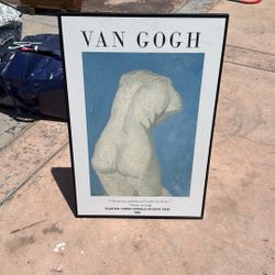 SIGNLEADER Framed Art Print Van Gogh’s “Female Plaster Torso, Back View”