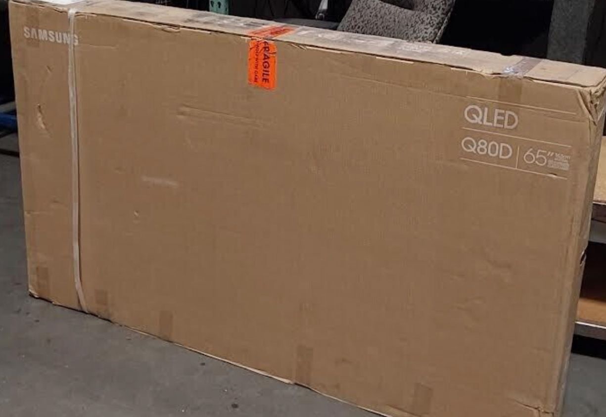 SAMSUNG 65-Inch Class QLED 4K Q80D Series Quantum HDR+ Smart TV w/Dolby Atmos, Object Tracking Sound Lite, Direct Full Array, Motion Xcelerator, Alexa