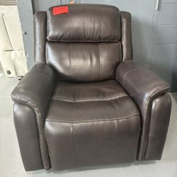 Brown Leather Reclining 