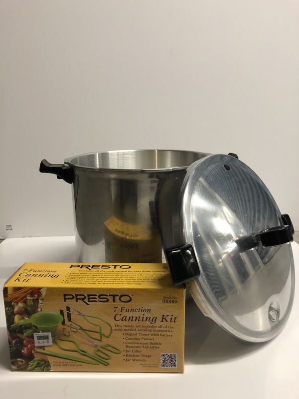 Pressure canner 23 quart Presto brand model number 178107+7 function