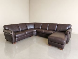 Italian Leather Sectional