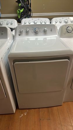 GE White Front-Load Dryer
