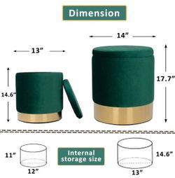 Emerald Green Stool Chair