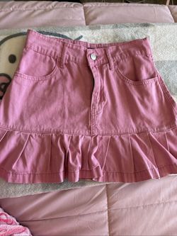 Mini Skirt Forever 21 Pink Size XS 
