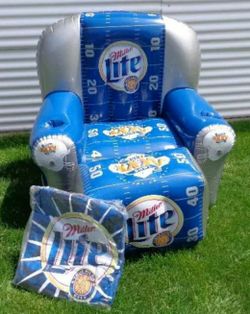 Miller Lite super bowl xxxvi inflatable chair