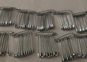 Large 2" Safety Pins Sewing Quilting Arts & Crafts 460 pc Silver Tone
