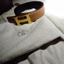 Hermes Reversible Belt With Buckle