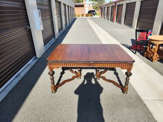 Jacobean Table With Buffet Side Table 