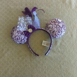 Purple And White Ears
