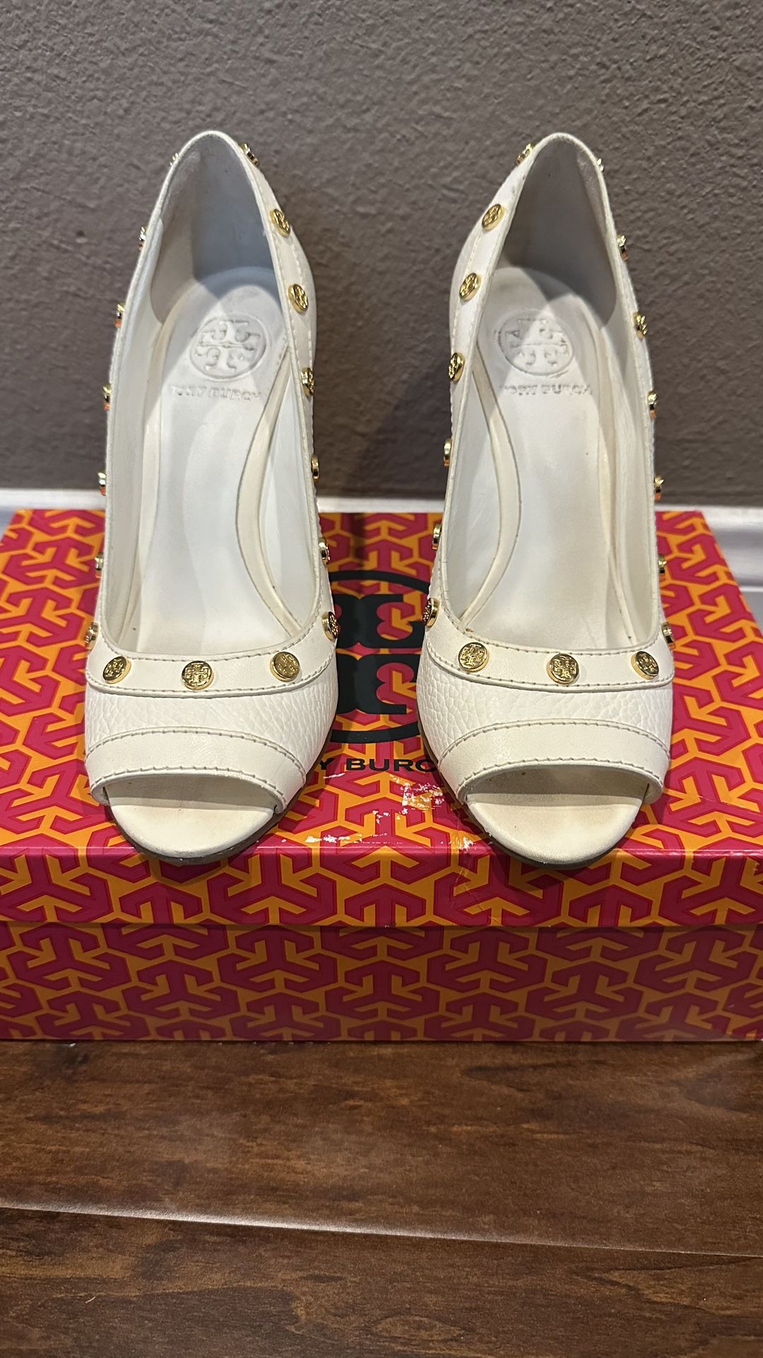 Tory Burch leather wedge heels