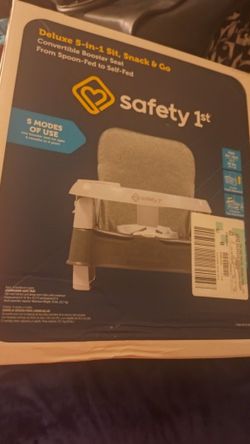 Deluxe 5 In 1 Sit, Snack & Go Booster Seat