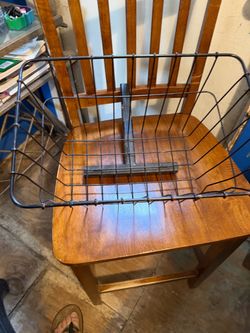 Vintage Metal Wire Bicycle Basket