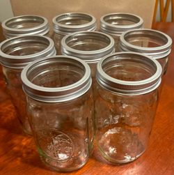8 Ball Wide Mouth Mason Jars