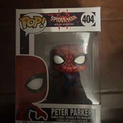 Spider-Man: Into the Spider-Verse – Peter Parker #404 Funko Pop (Custom Webline Painted)