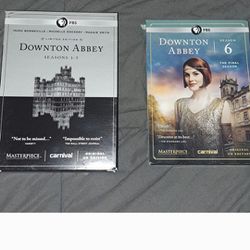 Limited edition Downtown Abbey seasons 1-6 complete DVD set. Like new! 