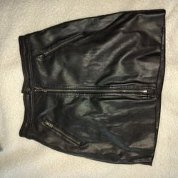 Hollister Leather Mini Skirt