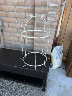 Rustic Birdcage Style Plant Decor