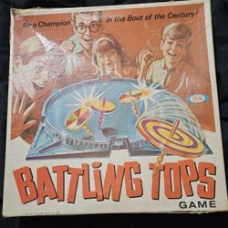 Battling Tops" board game, produced by Ideal Toy Corp in 1968. 