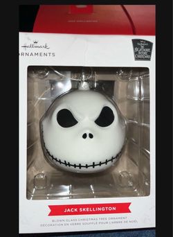 Hallmark Jack Skellington Blown Glass Ornament
