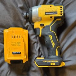 DeWalt ATOMIC 20V MAX brushless 1/4 in. compact impact driver With 4AH Battery