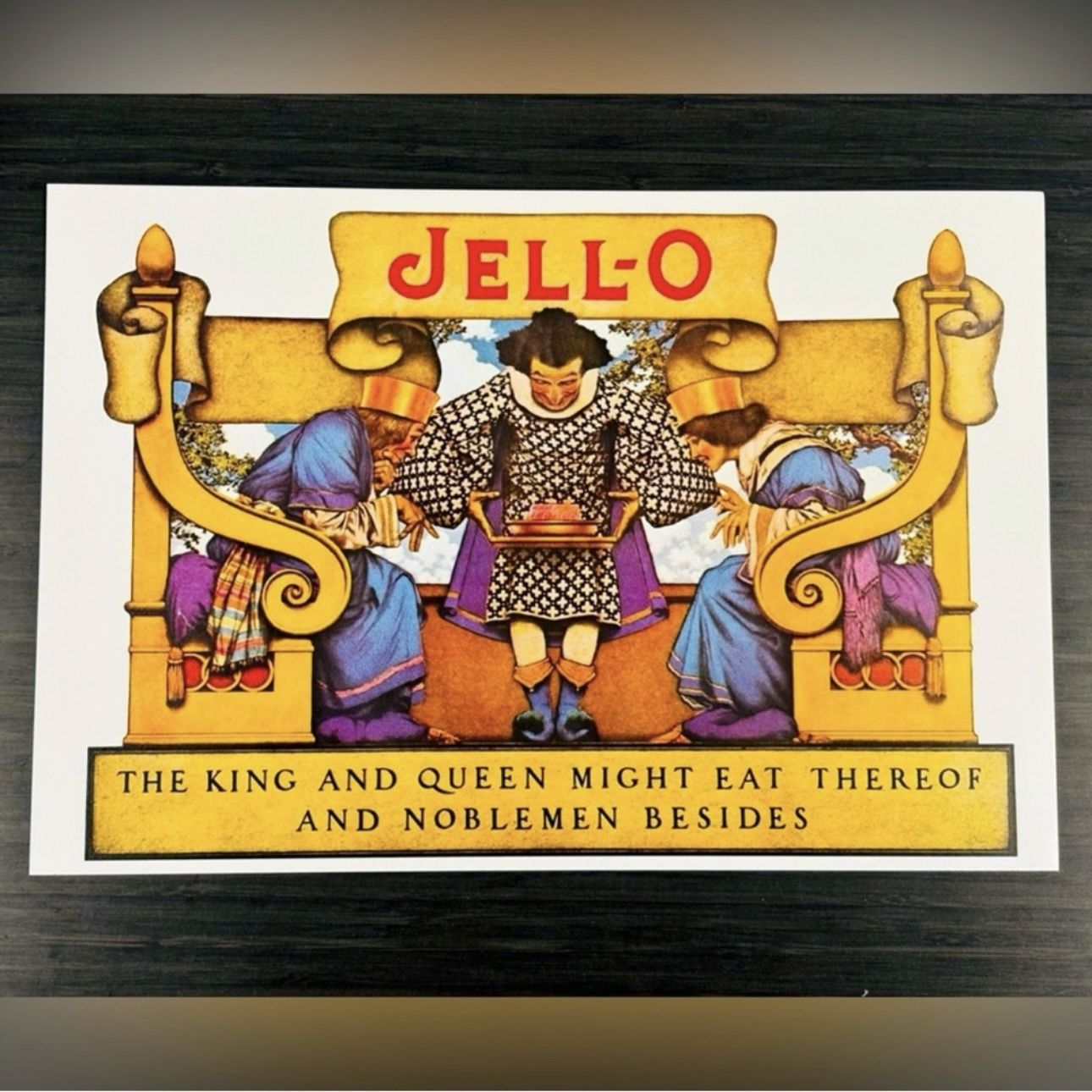 JELLO Original Vintage Print Poster Maxfield Parrish Art Deco Nouveau Artist LRG Neo Classical Antique Fine Collectible Allegory Allegorical Painter