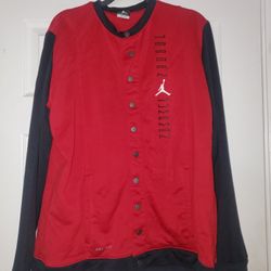 Nike Air Jordan Retro 11 Bred Performance Snap Jacket Men Size L