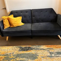 Elegant velvet 3 seater sofa bed by Gaopan 