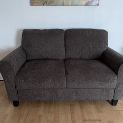 Brown Loveseat
