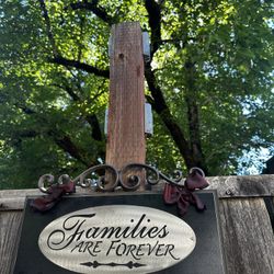 Families Are Forever Wall Plaque Wall Decor Inside Or Outside 
