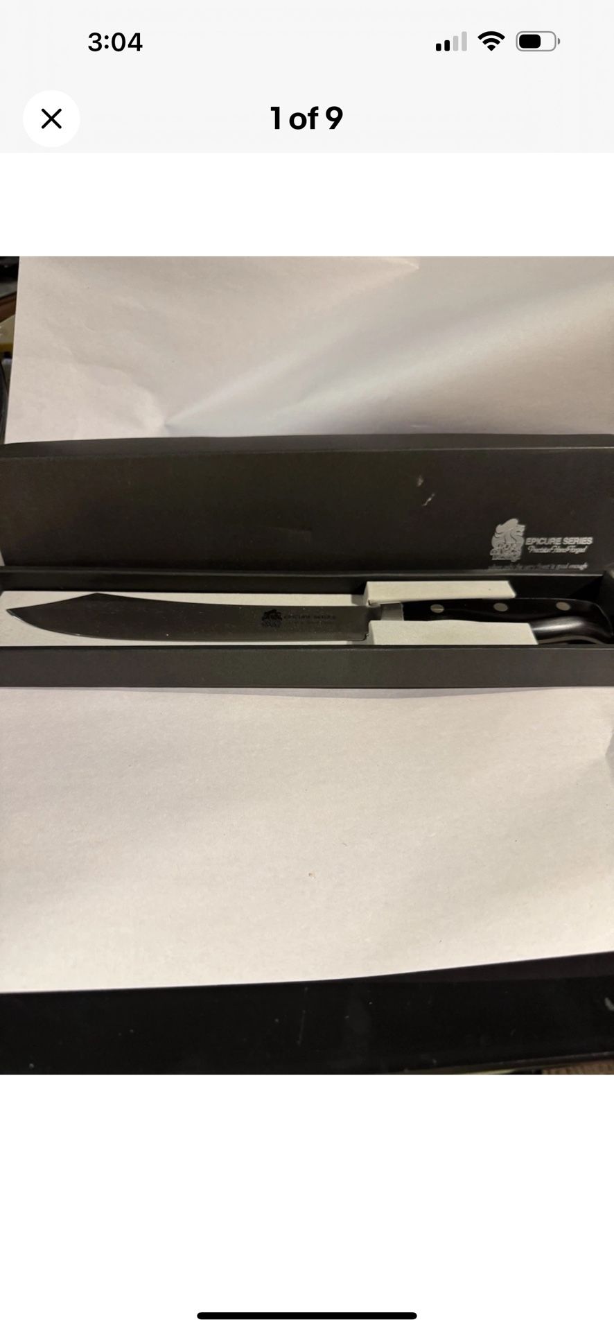 NIB Vintage Rare Royal Prestige #5505 Butcher Knife Hand Forged Epicure Series