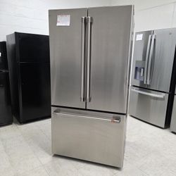 NEW Scratch & Dent Cafe Stainless 36" French Door Refrigerator, 90 Day Warranty Guarantee 