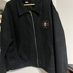 Vintage Johnny Suede Here today He’ll Tomorrow Iron Crocs Jacket Size 2X