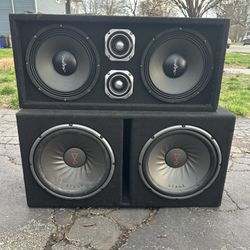 10” chuchero and 12” sub 