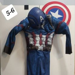 Capitan America Costume  5-6