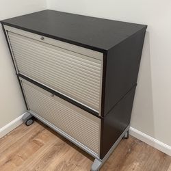 Wood enclosed shelving