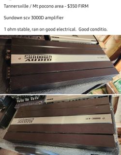 Sundown Amp 3000 Watts Rms