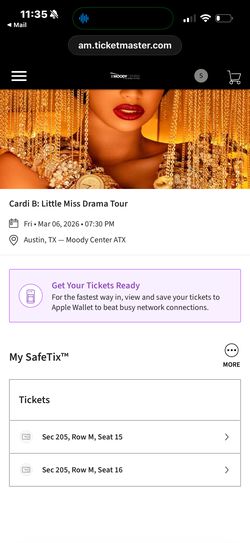 Cardi B tickets tonight in Austin (2)