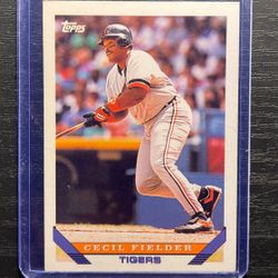 1993 Topps Cecil Fielder Baseball Card #80
