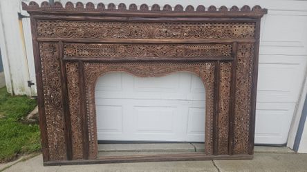 Vintage Bali Temple Door Screen (Headboard)