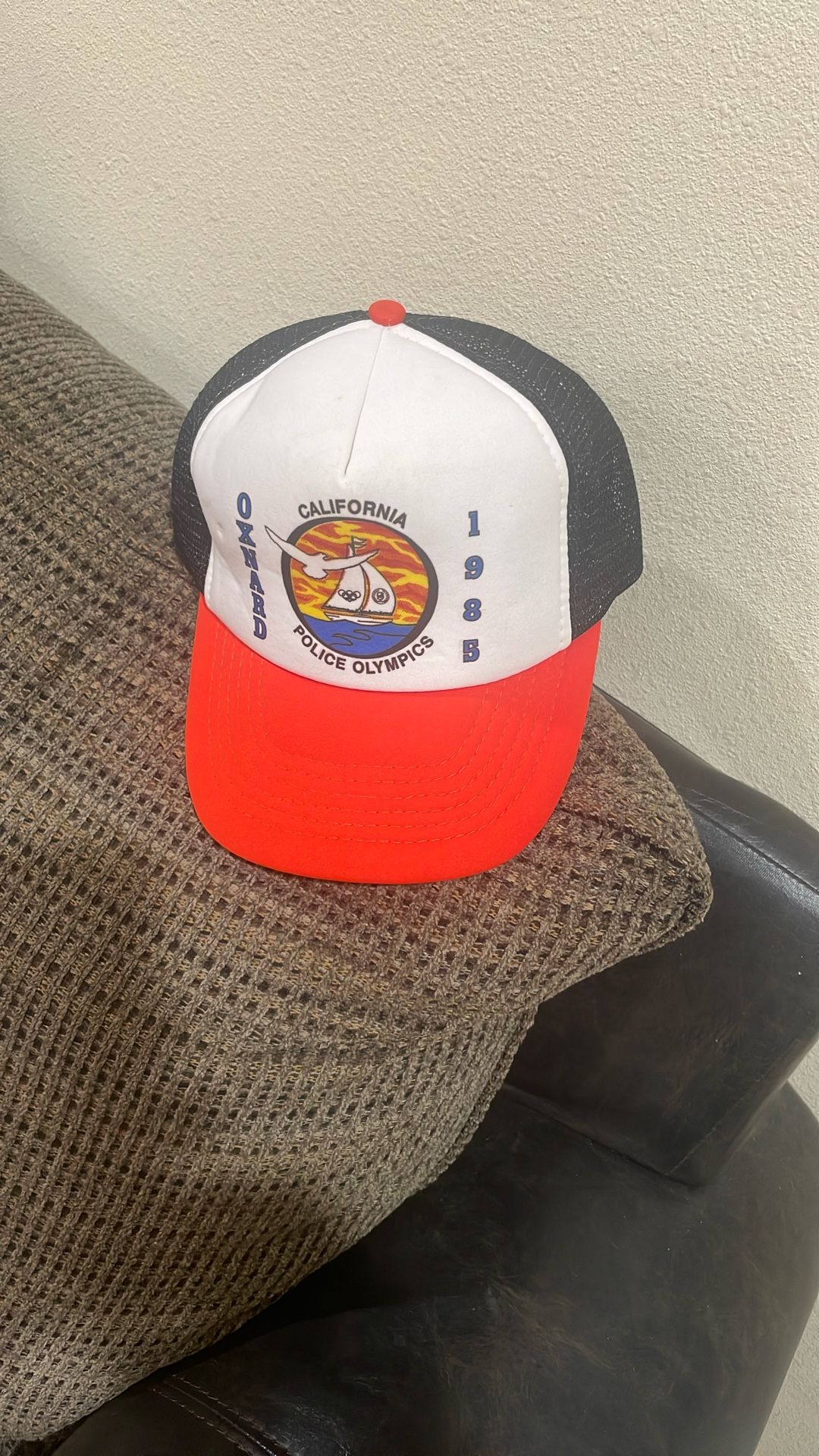 Vintage Oxnard, California Police Olympics 1985 Cap.